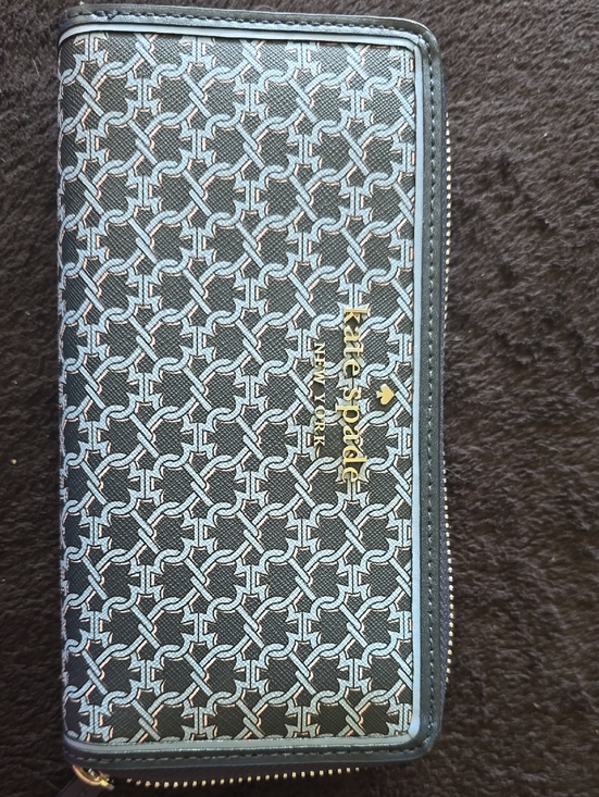 kate spade Handbags - kate spade blue multi large continental wallet tag